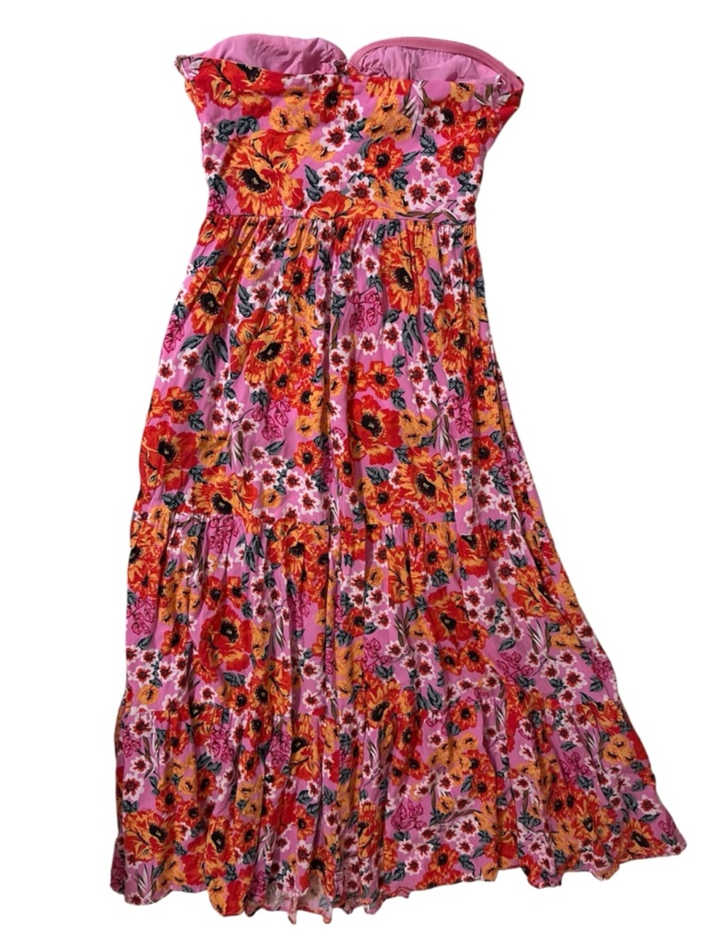 Petal & Pup Sarai Maxi Dress in Pink Floral Sz 6 - Picture 10 of 15